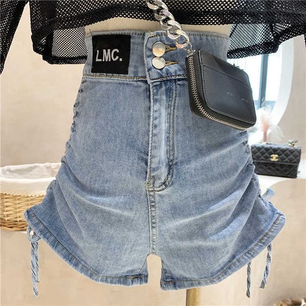 waist denim high shorts women's summer 2021 korean a-line pleated versatile design wide leg pants, Blue
waist denim high shorts women's summer 2021 korean a-line pleated versatile design wide leg pants, Blue