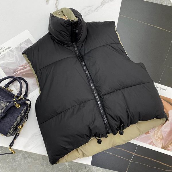 women's vests ailegogo spring black cropped vest coat women fashion warm sleeveless parkas waistcoat female casual outerwear chic top, Black;white
women's vests ailegogo spring black cropped vest coat women fashion warm sleeveless parkas waistcoat female casual outerwear chic top, Black;white