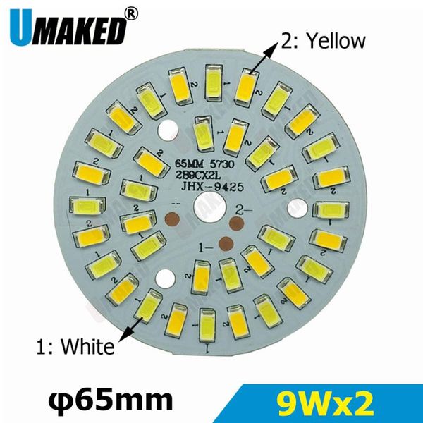 bulbs 9wx2 warm/cold white two color in one pcb 63mm 5730 smd light board led lamp panel for ceiling with diy downlight
bulbs 9wx2 warm/cold white two color in one pcb 63mm 5730 smd light board led lamp panel for ceiling with diy downlight