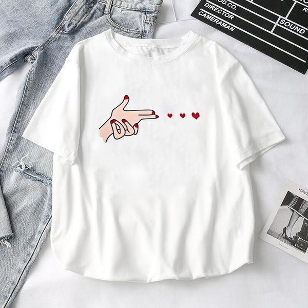women's t-shirt fixsys fashion cute short sleeve t shirts women casual shirt summer tee clothing femme, White
women's t-shirt fixsys fashion cute short sleeve t shirts women casual shirt summer tee clothing femme, White