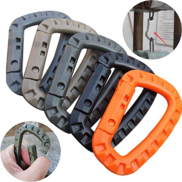 cords, slings and webbing 5 pcs/pack plastic climbing carabiner d-ring key chain clip hook camping buckle snap outdoor accessories
cords, slings and webbing 5 pcs/pack plastic climbing carabiner d-ring key chain clip hook camping buckle snap outdoor accessories