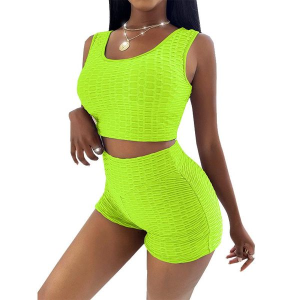 women's tracksuits summer -selling suits solid color round neck lattice sleeveless sports vest + slim shorts casual running set for lad, Gray
women's tracksuits summer -selling suits solid color round neck lattice sleeveless sports vest + slim shorts casual running set for lad, Gray