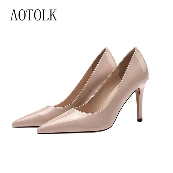 dress shoes women pumps high heels fashion ladies patent leather microfiber female woman pointed toe non-slip brand large size, Black
dress shoes women pumps high heels fashion ladies patent leather microfiber female woman pointed toe non-slip brand large size, Black