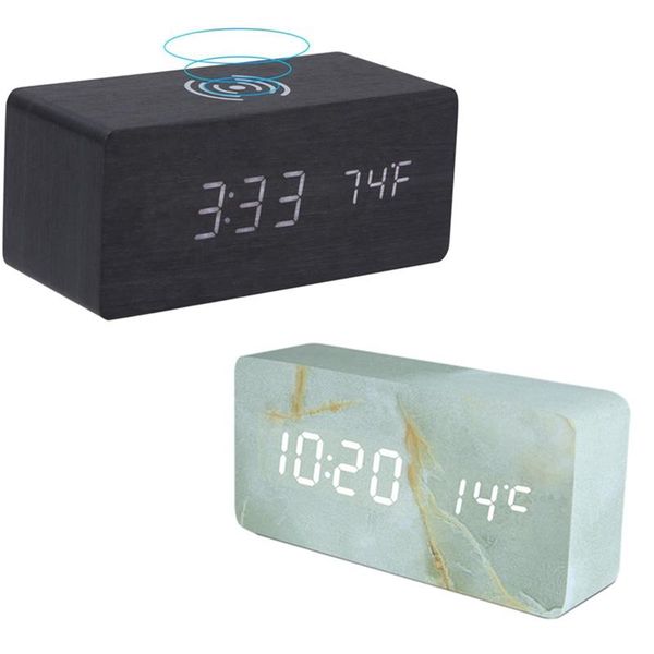 other clocks & accessories 2 set led digital alarm clock gray with wooden qi wireless charging, bedside black
other clocks & accessories 2 set led digital alarm clock gray with wooden qi wireless charging, bedside black