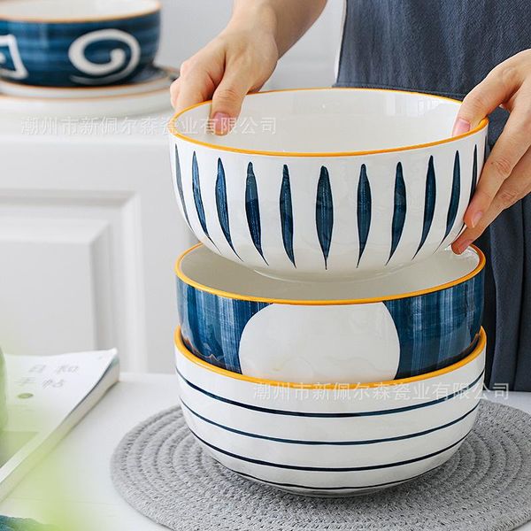 bowls japanese style hand painting ceramic tableware noodle fruit salad soup bowl household utensils
bowls japanese style hand painting ceramic tableware noodle fruit salad soup bowl household utensils