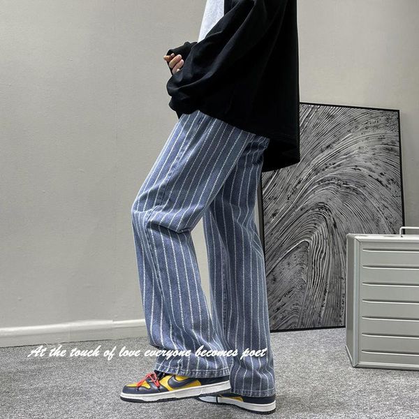 men's jeans 2021 streetwear stripe printing casual pants baggy homme cargo pocket biker denim classic style blue trousers s-3xl
men's jeans 2021 streetwear stripe printing casual pants baggy homme cargo pocket biker denim classic style blue trousers s-3xl