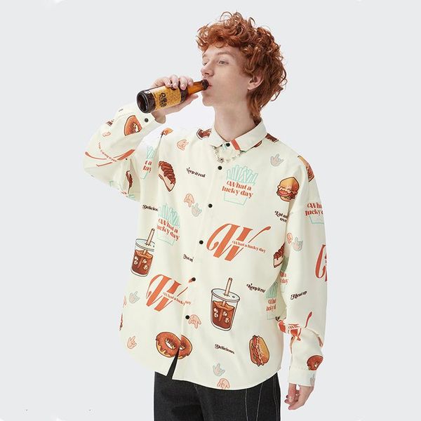 men's casual shirts harajuku cartoon men autumn winter long sleeve male 2021 creativity cola fries clothing hip hop streetwear, White;black
men's casual shirts harajuku cartoon men autumn winter long sleeve male 2021 creativity cola fries clothing hip hop streetwear, White;black