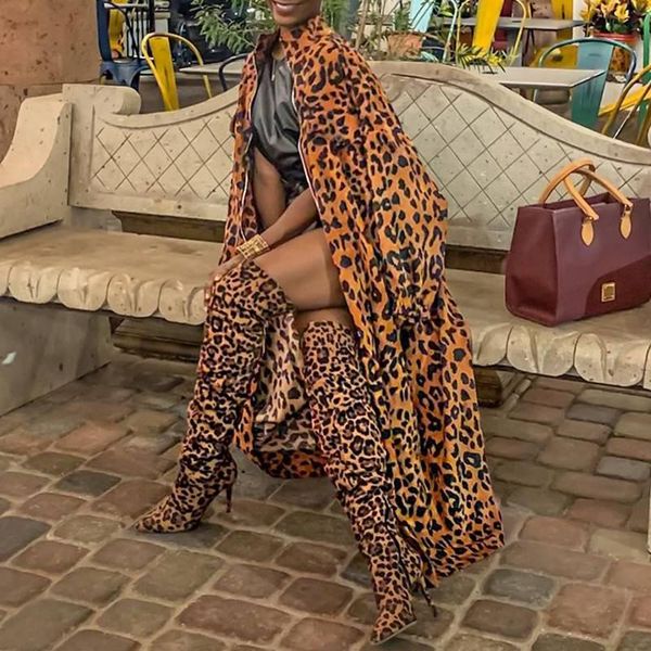 women's jackets women long 2021 autumn sleeve v neck zipper maxi coats vintage leopard printed femininas outercoat, Black;brown
women's jackets women long 2021 autumn sleeve v neck zipper maxi coats vintage leopard printed femininas outercoat, Black;brown