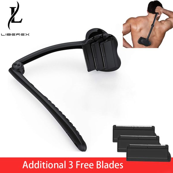 liberex portable back shaver for men body razor hair trimmer foldable long handle with 6 blades self groomer hair removal tools
liberex portable back shaver for men body razor hair trimmer foldable long handle with 6 blades self groomer hair removal tools