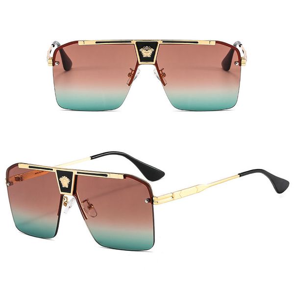 new luxury brand men's and women's sunglasses ve high-quality metal half-frame glasses uv protection accessories, White;black
new luxury brand men's and women's sunglasses ve high-quality metal half-frame glasses uv protection accessories, White;black