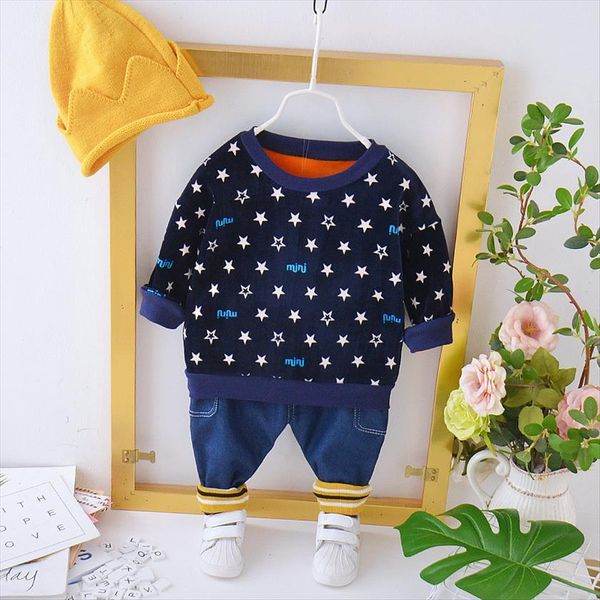 children printe clothes baby boys girl thick add velvet sweatshirt pants winter warm toddler clothing kids casual tracksuit sets, White
children printe clothes baby boys girl thick add velvet sweatshirt pants winter warm toddler clothing kids casual tracksuit sets, White