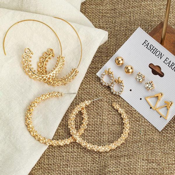 hoop & huggie women's earrings korean stud for big circle women vintage pearl flowers gold earring set 2021 trend earings female jewe, Golden;silver
hoop & huggie women's earrings korean stud for big circle women vintage pearl flowers gold earring set 2021 trend earings female jewe, Golden;silver