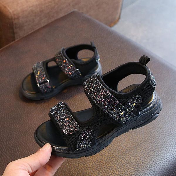 sandals summer children shoes baby girls gladiator beach casual toddler sports non-slip sequin kids size 21-37, Black;red
sandals summer children shoes baby girls gladiator beach casual toddler sports non-slip sequin kids size 21-37, Black;red