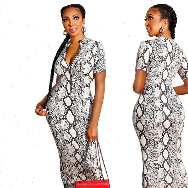 summer fashion streetwear short sleeve women dresses pullover long robe snake print female party vestidos bodycon maxi, Black;gray
summer fashion streetwear short sleeve women dresses pullover long robe snake print female party vestidos bodycon maxi, Black;gray