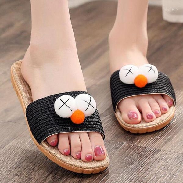 slippers fashion summer slides flax women non-slip flip flops outdoor beach sandals home ladies shoes zy8981, Black 
slippers fashion summer slides flax women non-slip flip flops outdoor beach sandals home ladies shoes zy8981, Black