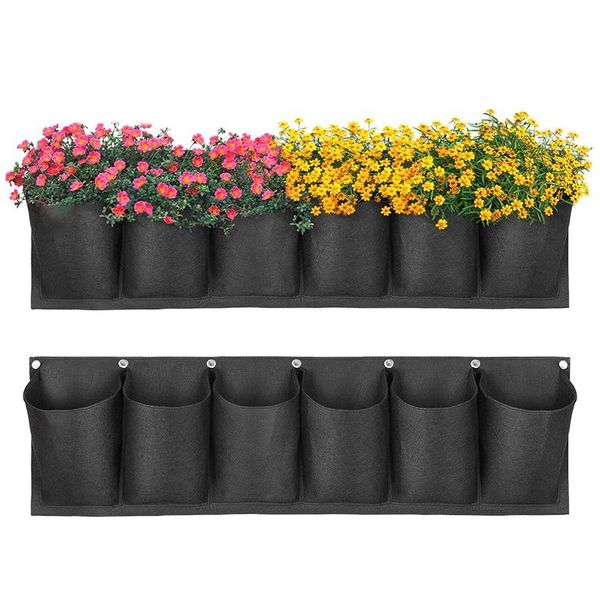 packs of 6-pocket hanging garden flowerpots, wall-mounted flowerpot bags planters & pots
packs of 6-pocket hanging garden flowerpots, wall-mounted flowerpot bags planters & pots