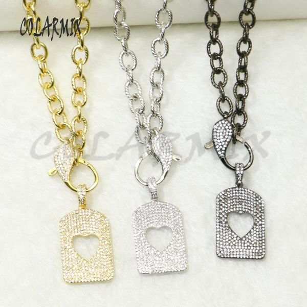 strands rectangle tag pendants necklace link multi color zircon jewels fashion jewelry accessories for women 50542 chains, Silver
strands rectangle tag pendants necklace link multi color zircon jewels fashion jewelry accessories for women 50542 chains, Silver