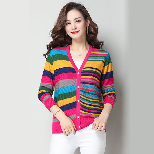 women's jackets spring mesh striped cardigan sweater with lady fashion button long sleeve women's v cleavage outwear coat 5wuc, Black;brown
women's jackets spring mesh striped cardigan sweater with lady fashion button long sleeve women's v cleavage outwear coat 5wuc, Black;brown