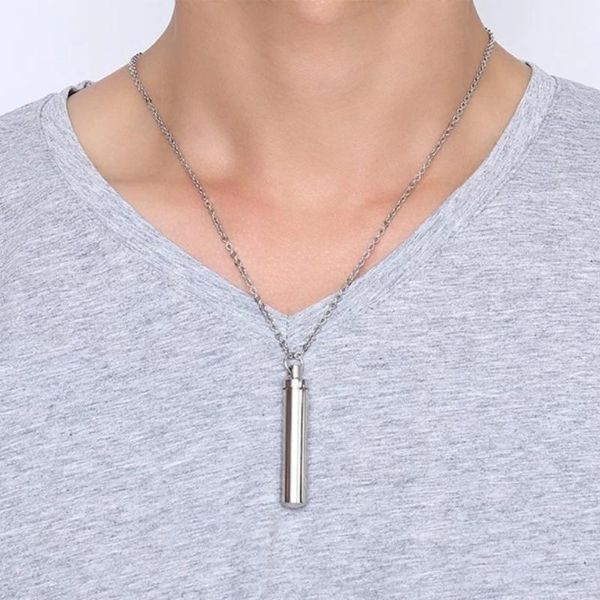 pendant necklaces openable stainless steel perfume bottle necklace for women jewelry accessory christmas gift drop, Silver
pendant necklaces openable stainless steel perfume bottle necklace for women jewelry accessory christmas gift drop, Silver
