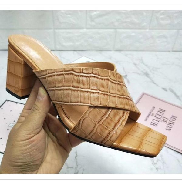 slippers high heel party women shoes stone grain real leather quality 2021 latest style 6.5cm or 9cm, Black
slippers high heel party women shoes stone grain real leather quality 2021 latest style 6.5cm or 9cm, Black