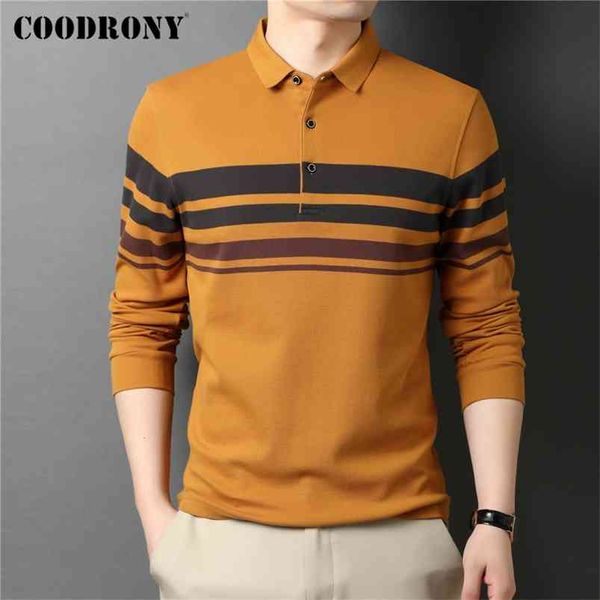 coodrony brand spring autumn new arrival business casual striped long sleeve pure cotton polo-shirt men clothing plus size c5080 210329, White;black
coodrony brand spring autumn new arrival business casual striped long sleeve pure cotton polo-shirt men clothing plus size c5080 210329, White;black