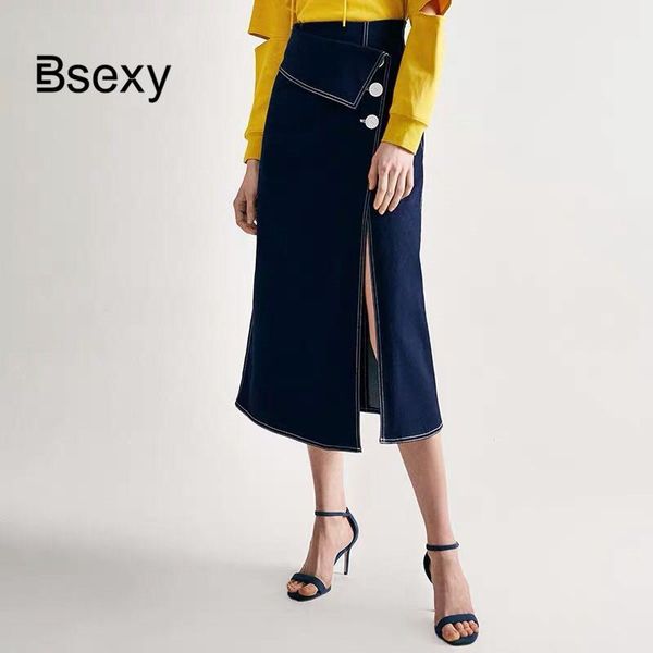 skirts elegant women a line denim skirt 2021 high waist side split long blue jeans female saia midi xl, Black
skirts elegant women a line denim skirt 2021 high waist side split long blue jeans female saia midi xl, Black