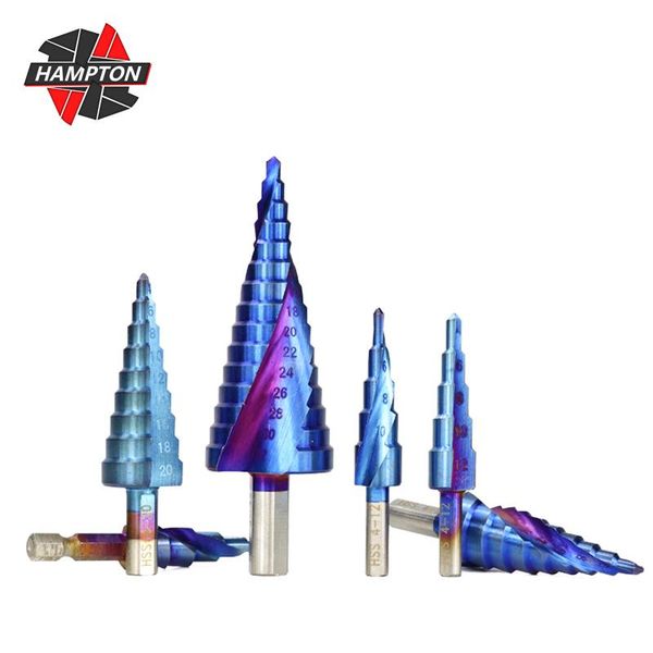 professional drill bits hampton hss spiral grooved center bit hex shank and triangle step 1pcs nano blue coating power tools
professional drill bits hampton hss spiral grooved center bit hex shank and triangle step 1pcs nano blue coating power tools