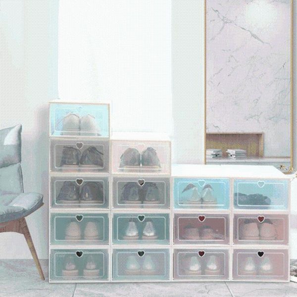 thickened shoe box transparent plastic clamshell drawer household goods storage bags
thickened shoe box transparent plastic clamshell drawer household goods storage bags