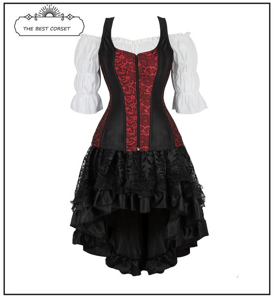 fashion womens corset dress corset straps steampunk corset dress vintage skirt cosplay costume, Black;white
fashion womens corset dress corset straps steampunk corset dress vintage skirt cosplay costume, Black;white