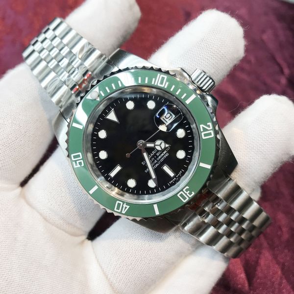 15 types mens watches green ceramic bezel black dial sapphire glass luminous automatic sweeping 904l stainless steel waterproof wristwatches, Slivery;brown
15 types mens watches green ceramic bezel black dial sapphire glass luminous automatic sweeping 904l stainless steel waterproof wristwatches, Slivery;brown