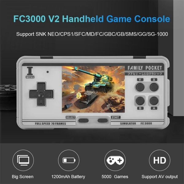 portable game players family pocket fc3000 v2 classic handheld console 2g rom built-in 5000+ games 10 simulator video for gift
portable game players family pocket fc3000 v2 classic handheld console 2g rom built-in 5000+ games 10 simulator video for gift