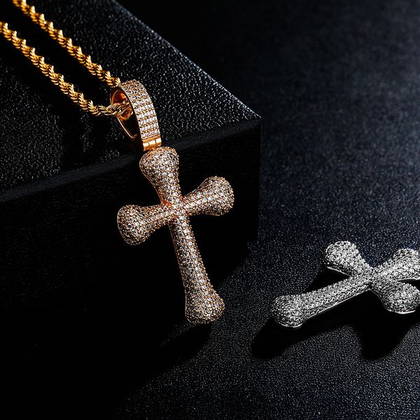 hip hop cross pendant necklace shining bling zirconia for men women gift with twisted rope chain, Silver
hip hop cross pendant necklace shining bling zirconia for men women gift with twisted rope chain, Silver