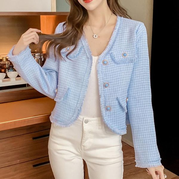 women's jackets autumn winter elegant short tweed jacket coat women korean fashion chic button vintage chaqueta mujer female outwear cr, Black;brown
women's jackets autumn winter elegant short tweed jacket coat women korean fashion chic button vintage chaqueta mujer female outwear cr, Black;brown