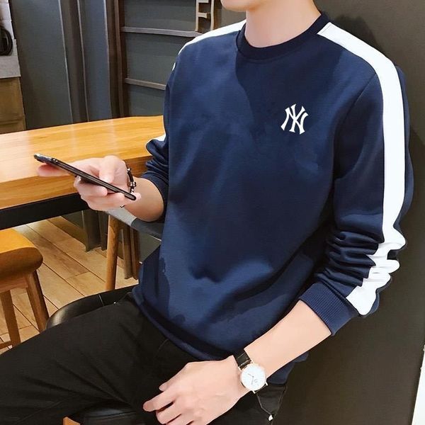 spring and autumn new style sweater men's fashion ins cotton long sleeve t-shirt men's loose round neck sweater men's bottome, White;black
spring and autumn new style sweater men's fashion ins cotton long sleeve t-shirt men's loose round neck sweater men's bottome, White;black