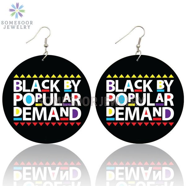 black demand powerful wooden drop earrings sayings printed design loops dangle jewelry for women gifts & chandelier, Silver
black demand powerful wooden drop earrings sayings printed design loops dangle jewelry for women gifts & chandelier, Silver