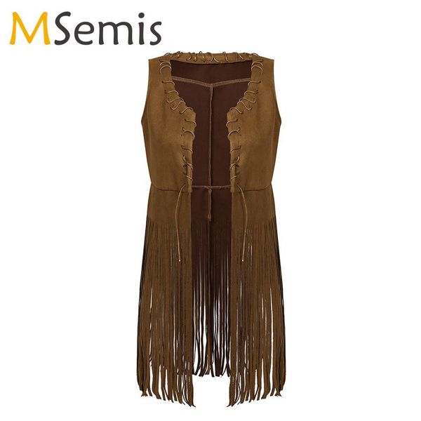 women's vests women long fringe vest bohemian brown faux suede tassels open-front sleeveless jacket cardigan female vintage 70s hippie, Black;white
women's vests women long fringe vest bohemian brown faux suede tassels open-front sleeveless jacket cardigan female vintage 70s hippie, Black;white