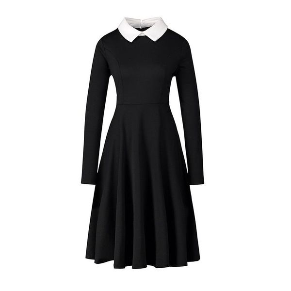 casual dresses 2021 autumn winter office lady ol dress temperament vintage women's cotton basic round neck large swing long sleeve mini, Black;gray
casual dresses 2021 autumn winter office lady ol dress temperament vintage women's cotton basic round neck large swing long sleeve mini, Black;gray