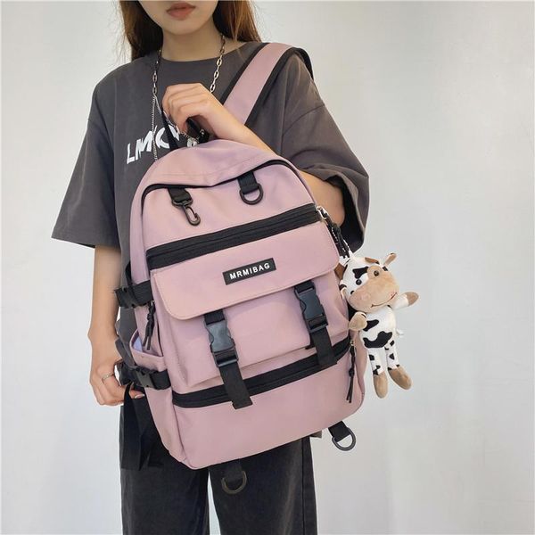 backpack 2021 personality buckles nylon for lady men large capacity school books bag college 15.6 inches laptop
backpack 2021 personality buckles nylon for lady men large capacity school books bag college 15.6 inches laptop
