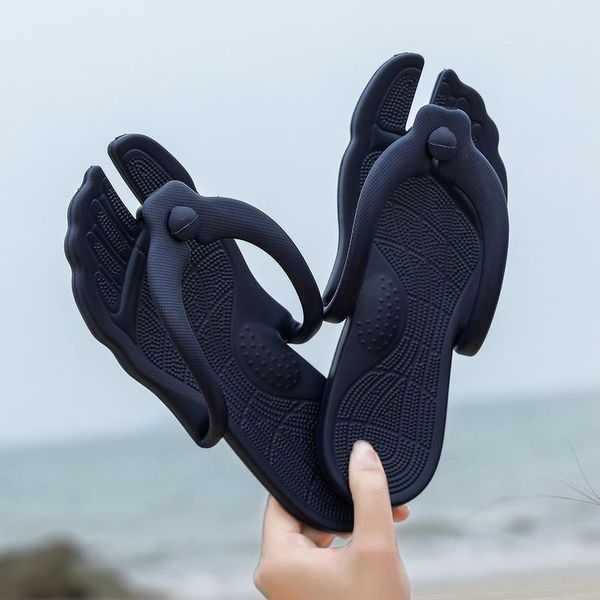slippers weweya 2021 plus size 35-46 men's strange toe shape couple flip flops bathroom massage summer beach shoes, Black
slippers weweya 2021 plus size 35-46 men's strange toe shape couple flip flops bathroom massage summer beach shoes, Black