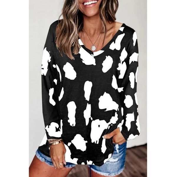 women's blouses & shirts 2021 fashion leopard print long sleeve pullover loose casual base shirt v neck blusas elegantes de mujer ladie, White
women's blouses & shirts 2021 fashion leopard print long sleeve pullover loose casual base shirt v neck blusas elegantes de mujer ladie, White