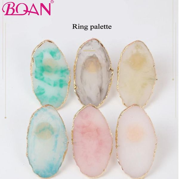 nail art kits bqan 1 pc ring palette finger plate shell turpentine jade agate pattern adjustable color equipment
nail art kits bqan 1 pc ring palette finger plate shell turpentine jade agate pattern adjustable color equipment