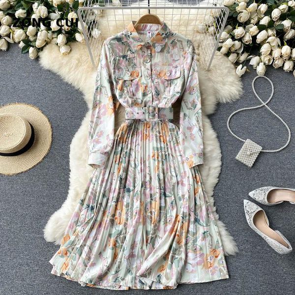 casual dresses 2021 floral long sleeve shirt dress women's turn down collar slim sashes pleated maxi oil painting style office ladies, Black;gray
casual dresses 2021 floral long sleeve shirt dress women's turn down collar slim sashes pleated maxi oil painting style office ladies, Black;gray