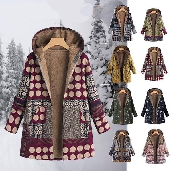 women's jackets vintage floral print coat women ethnic style hooded pockets zipper jacket coats winter warm fleece lining parkas casual, Black;brown
women's jackets vintage floral print coat women ethnic style hooded pockets zipper jacket coats winter warm fleece lining parkas casual, Black;brown