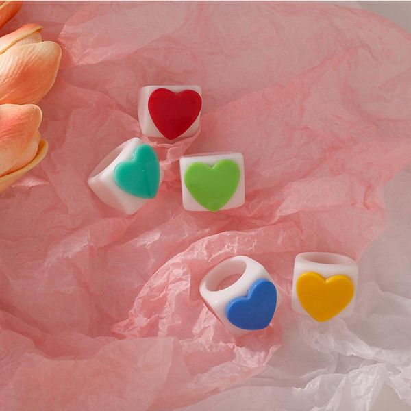 wedding rings korean resin candy color white round square finger for women sweet love heart forever chunky aesthetic jewelry, Slivery;golden
wedding rings korean resin candy color white round square finger for women sweet love heart forever chunky aesthetic jewelry, Slivery;golden