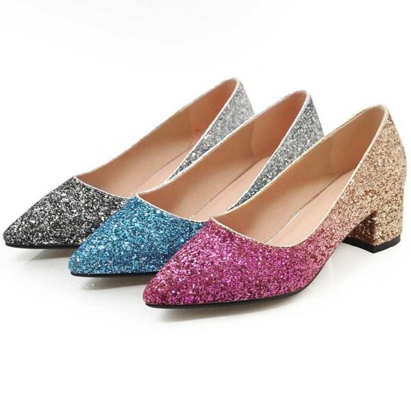 dress shoes agodor 2021 block heel pumps glitter medium heels women spring pointed toe ladies wedding bridal plus size 42 44, Black
dress shoes agodor 2021 block heel pumps glitter medium heels women spring pointed toe ladies wedding bridal plus size 42 44, Black