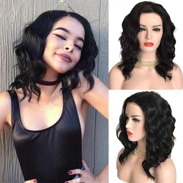 synthetic wigs rongduoyi short hair lace front wig black color for women high temperature body wave side part daily use
synthetic wigs rongduoyi short hair lace front wig black color for women high temperature body wave side part daily use