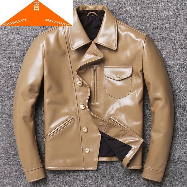 men's leather & faux men 100% real autumn winter clothes 2021 streetwear fit genuine cow coat jacket 9990, Black
men's leather & faux men 100% real autumn winter clothes 2021 streetwear fit genuine cow coat jacket 9990, Black