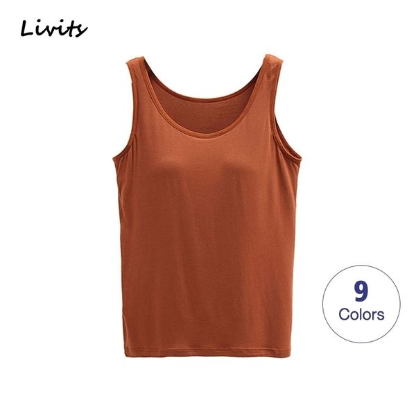 women tank-built-in bra padded push-up stretchable camisoles tube vest sleeveless casual korean sa0763 210319, Black
women tank-built-in bra padded push-up stretchable camisoles tube vest sleeveless casual korean sa0763 210319, Black