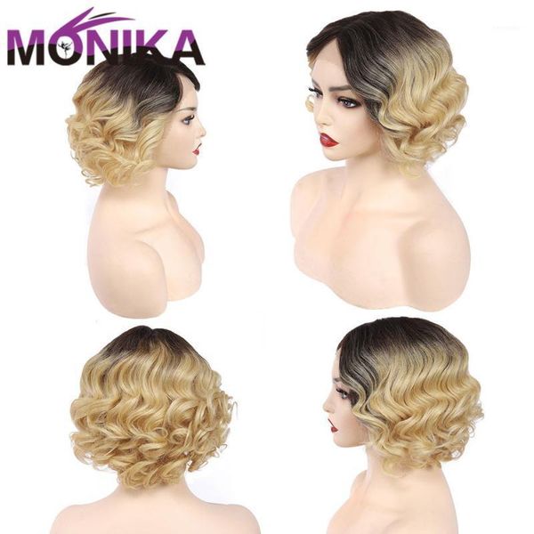 monika wavy short bob wig u part lace human hair wigs for black women brazilian remy 150% t4/613 color ombre wig1, Black;brown
monika wavy short bob wig u part lace human hair wigs for black women brazilian remy 150% t4/613 color ombre wig1, Black;brown