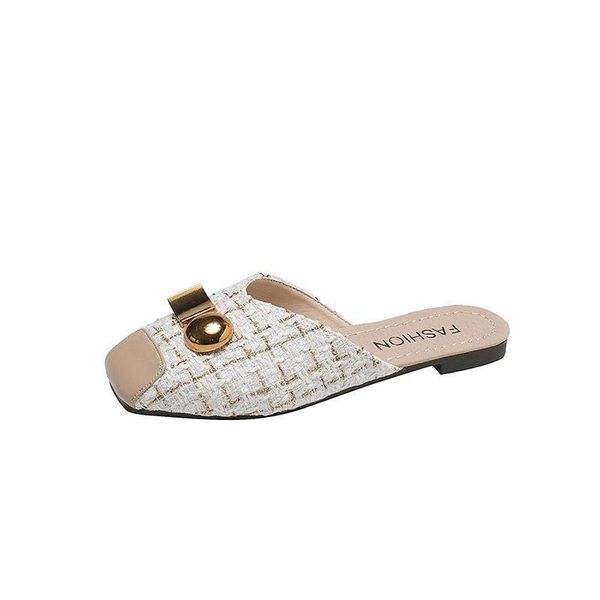 slippers women shoes women's outer wear summer lazy half-support single flat fashion ins, Black
slippers women shoes women's outer wear summer lazy half-support single flat fashion ins, Black